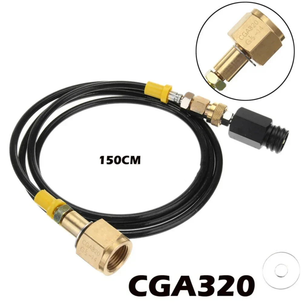 For Sodastream Soda Maker Club External Hose Adapter Kit For CGA320/W21.8 CO2 Tank Bar Accessories for soda stream vending
