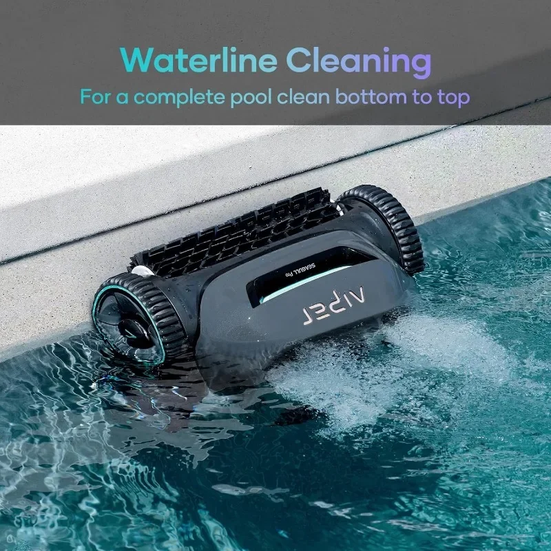 Pro Cordless Robotic Pool Cleaner, Wall Climbing Suction Pool Cleaner Lasts System, Navigation