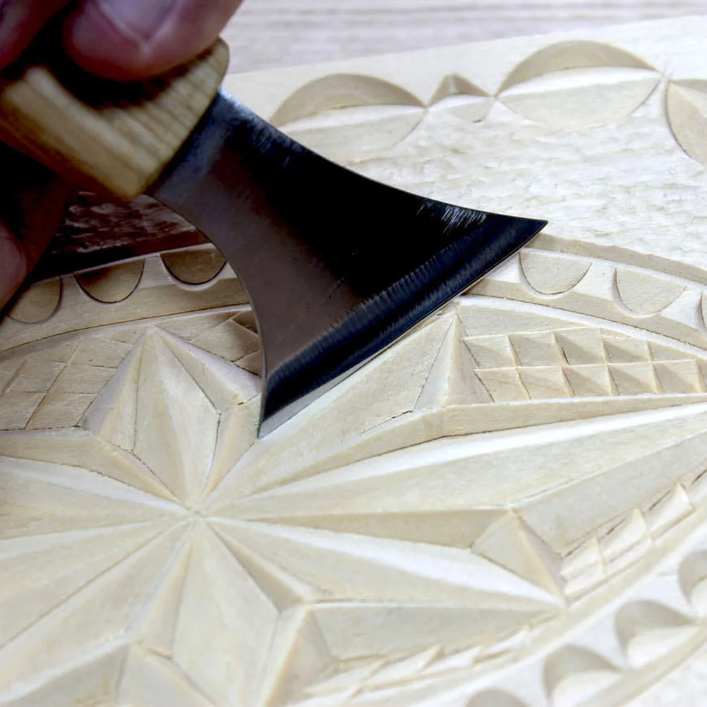 Chrome-Vanadium Alloy Head Wood Carving Hand Chisel Tool Kit Quality Polished Wood Handle Comfortable Grip Ideal for Carpentry