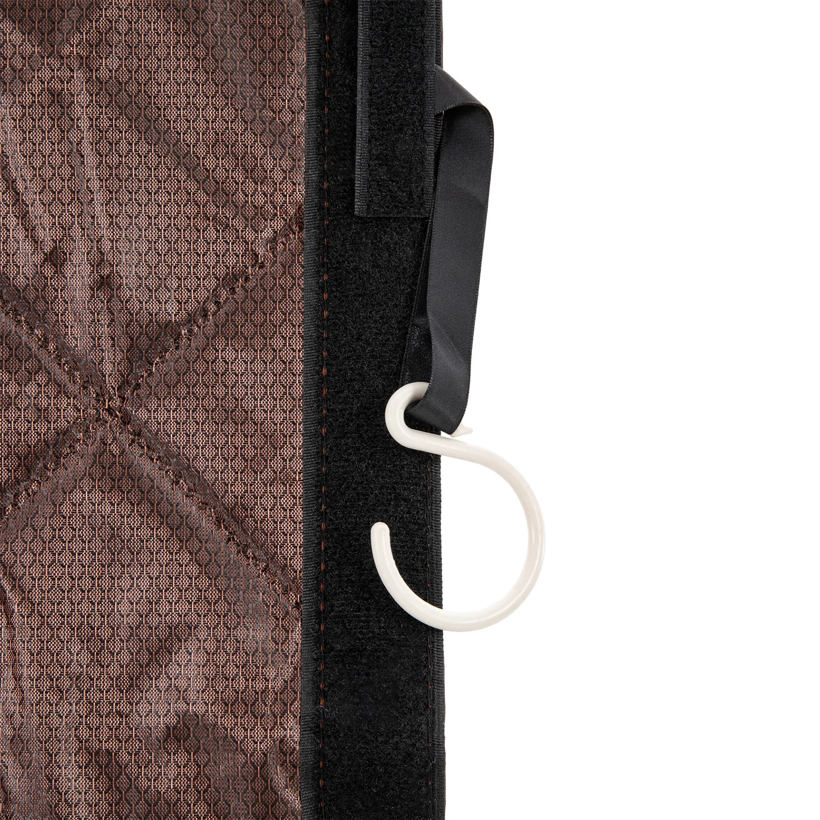 Door Insulation Curtain 39.37*82.68in Coffee Cotton PVC Magnet for Balcony Bedroom Kitchen