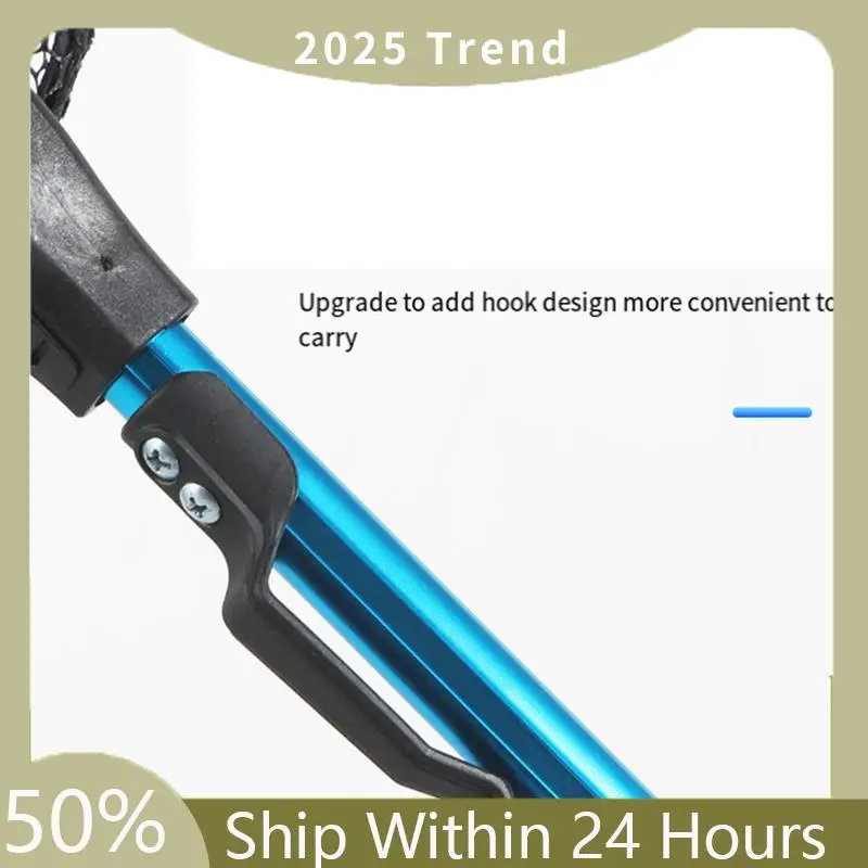 

A35F New 75-90Cm Folding Fishing Brail Net Telescopic Fishing Landing Net Scoop Net Easy Install Easy To Use Red