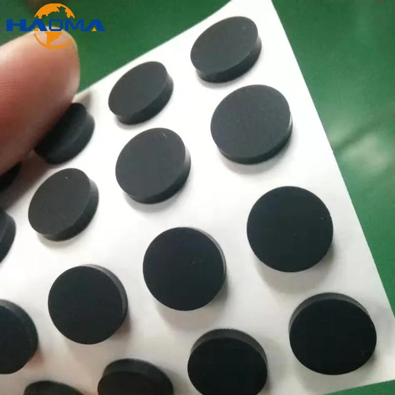 

4.5mm-99mm Round Rubber Foot Mat Anti-slip Black Self Adhesive Silicone Rubber Feet Pad Laptops Keyboards Table Flat Ring Gasket