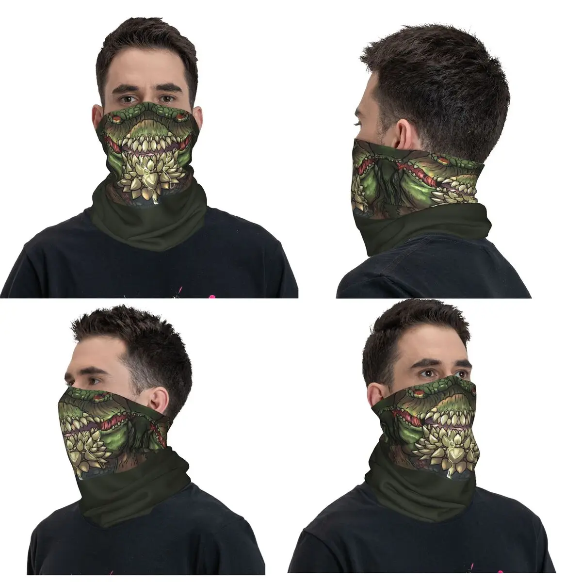 Deviljho (Monster Hunter World) Face Bandana Neck Gaiter Printed Wrap Scarf Headwear Riding For Men Women Adult All Season