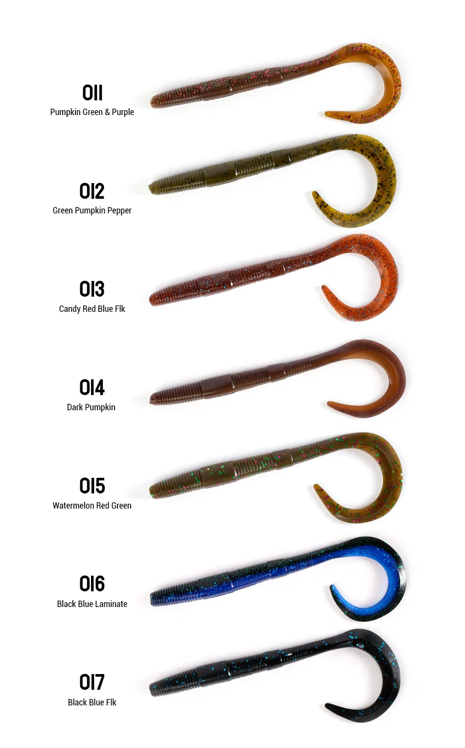 DYY Stirrer Tail Big Grub Weichköder 14cm 5,3" Silikon-Köder Swimbait für Barsch, Hecht, Süß- und Salzwasser-Angeln – Detail 4