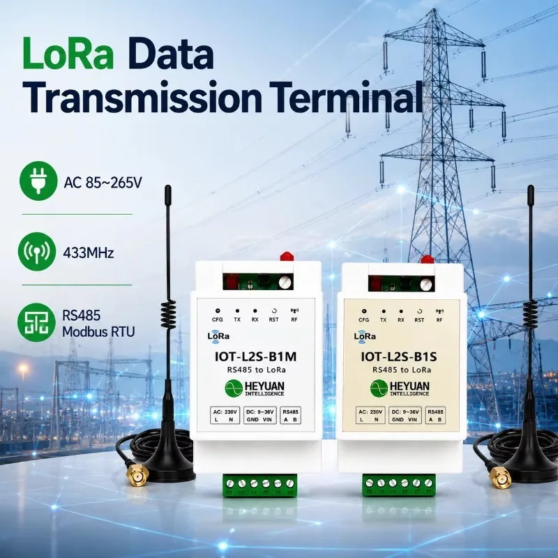 Gateway Mini Wireless 433MHz LoRa Mesh Module with 1km Range 255 Nodes DC12V Power