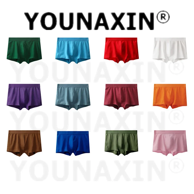 

7 Pcs Large Size Men Boxer Briefs Underwear Cotton Soild Breathable Boxershorts Boy Panties Undies Mixed Colors M L XL 2XL 3XL
