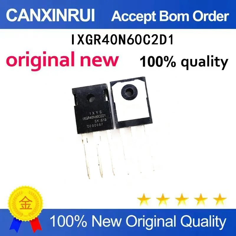 (5-100 piezas) Nuevo transistor IGBT de alta potencia IXGR40N60C2D1, transistor de 56A y 600V insertado directamente en TO-247
