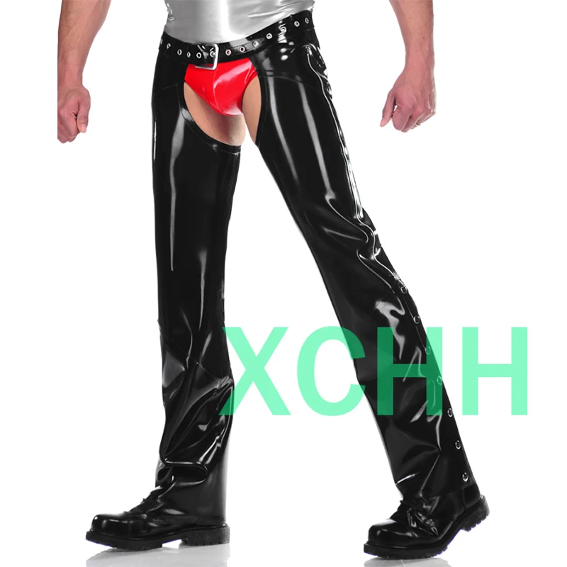 

Latex Pants Open Code Side Zip Trousers Jean Sexy Cool Cowboy Play Customize 0.4mm (no Underwear)