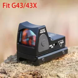 Trijicon RMR Glock Red Dot Sight, монтажная пластина заднего прицела, подходит для универсального пистолета Glock Glock43X MOS 9 мм 9x19 мм, аксессуары для пистолета