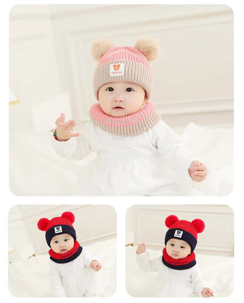 Set Bonnet & Écharpe Pour Bébé 3-6 Mois JOLI BEBE - Fabriqué En Italie, Neuf (Sans Étiquette)