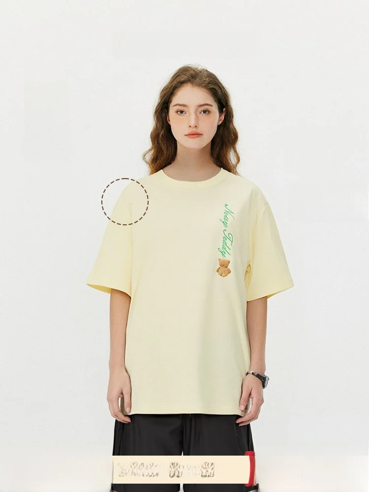 

Футболка Noisy Teddy к 25-летию, летняя новинка, модная универсальная хлопковая футболка с круглым вырезом...