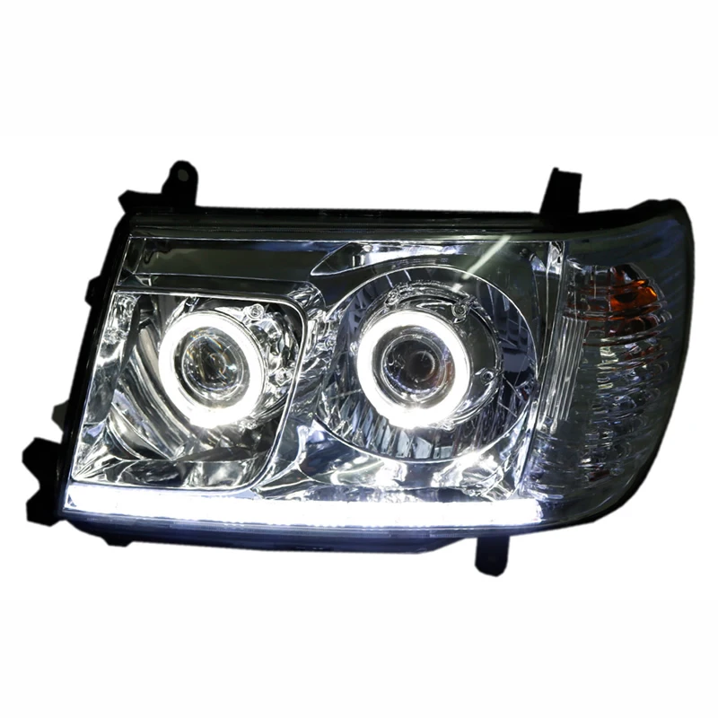 Customized Full LED Headlights For Toyota LC100 Bi-xenon Projector Lens Front Lamps With DRL
