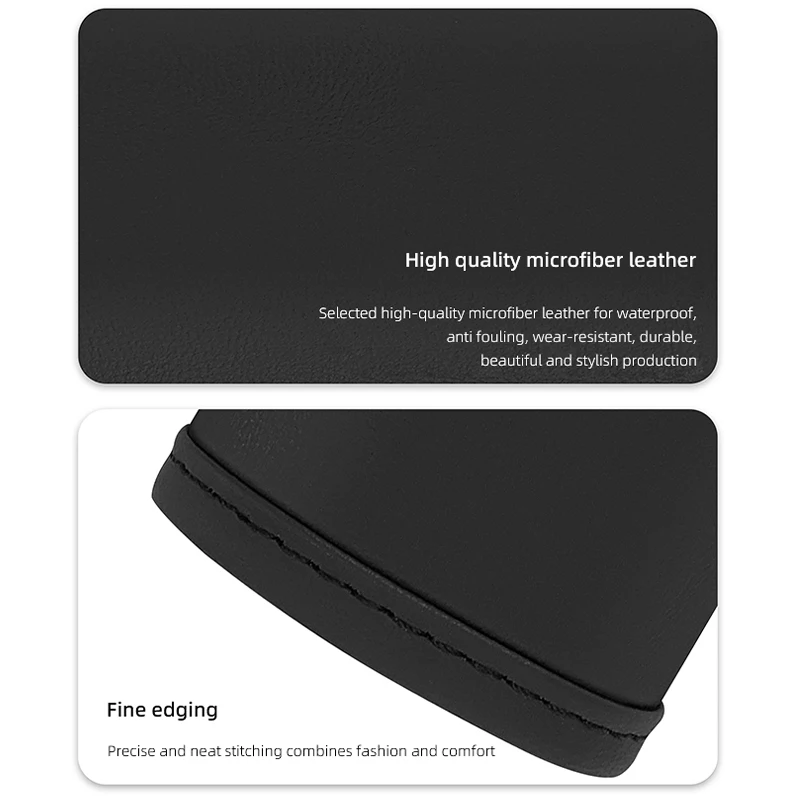 2Pc Car Anti Slip Pull Glove Car Interior Leather Handle Protector Cover For Peugeot 107 408 4008 308 3008 5008 508 2008 208 301 view 5