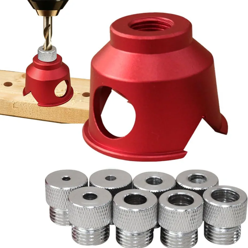 

Straight Hole Drill Guide 90 Degree Woodworking Drill Locator Straight Hole Guide Precise Carpenter Aid Doweling Centering Tool