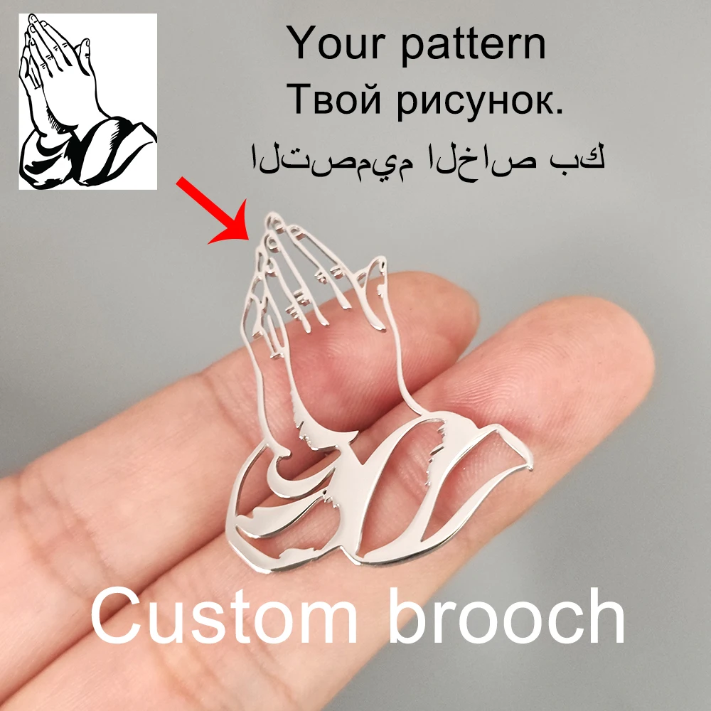 Personalized Customized Stainless Steel Pattern Brooch, Company Logo, Children's Painting, Animal Patterns And Other Badges