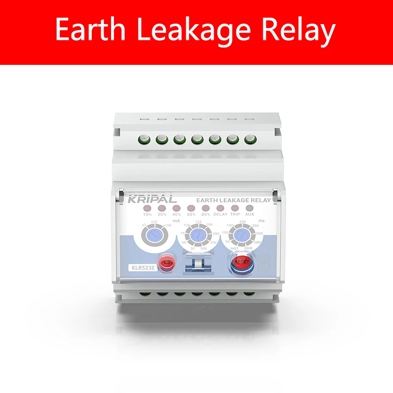 Intelligent relay Earth Leakage Relay  Protection Relay Adjustable 240V