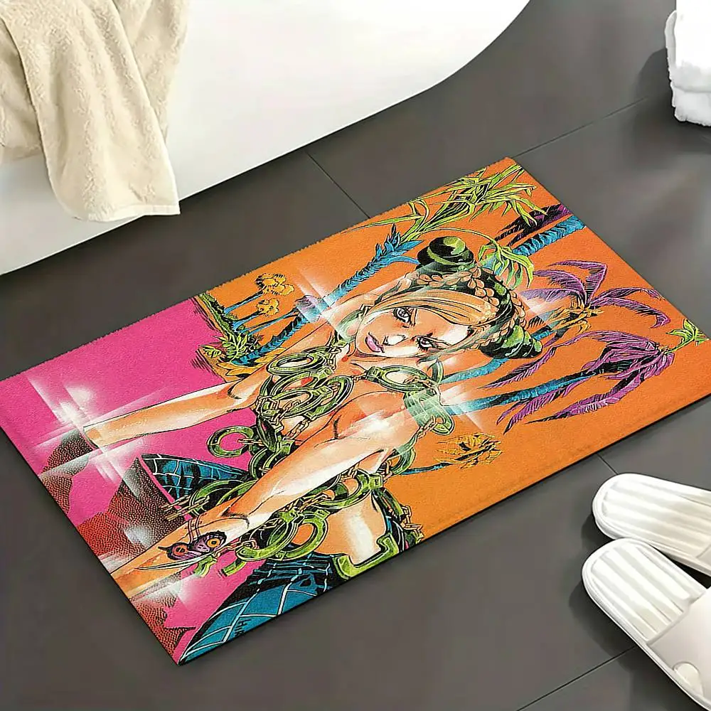 J-Jojo B-Bizarre A-AdventureS Bedroom Decor Carpet for Living Room Thick Plush Study Floor Mat Home Fluffy Soft Rug 4