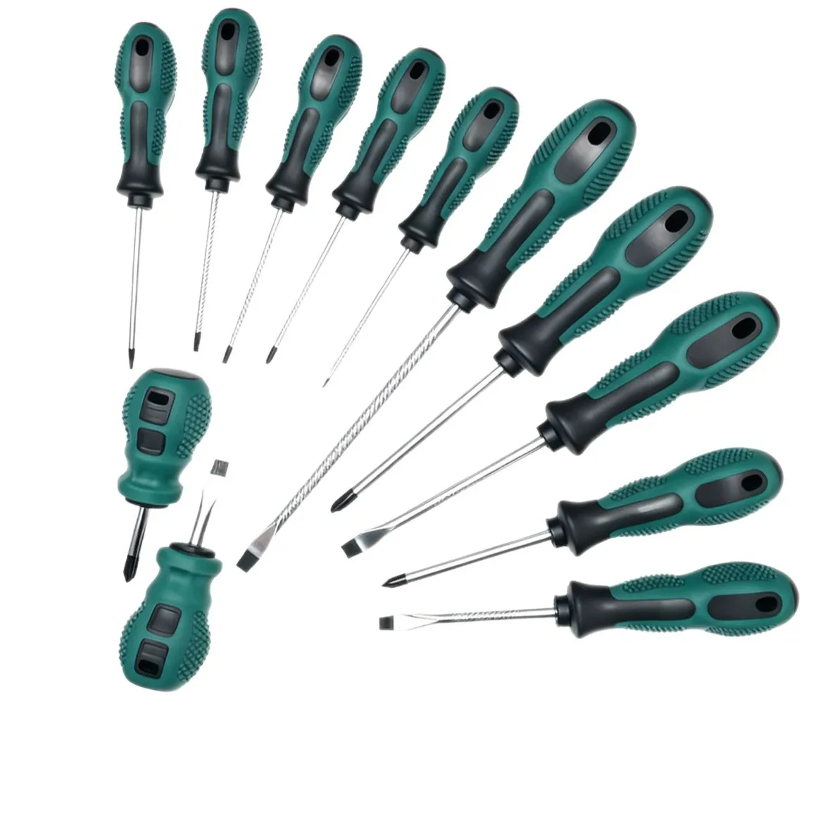 

Набор магнитных отверток 12-в-1 - Многофункциональный высокопрочный набор инструментов для ремонта (плоские и крестовые отвертки)