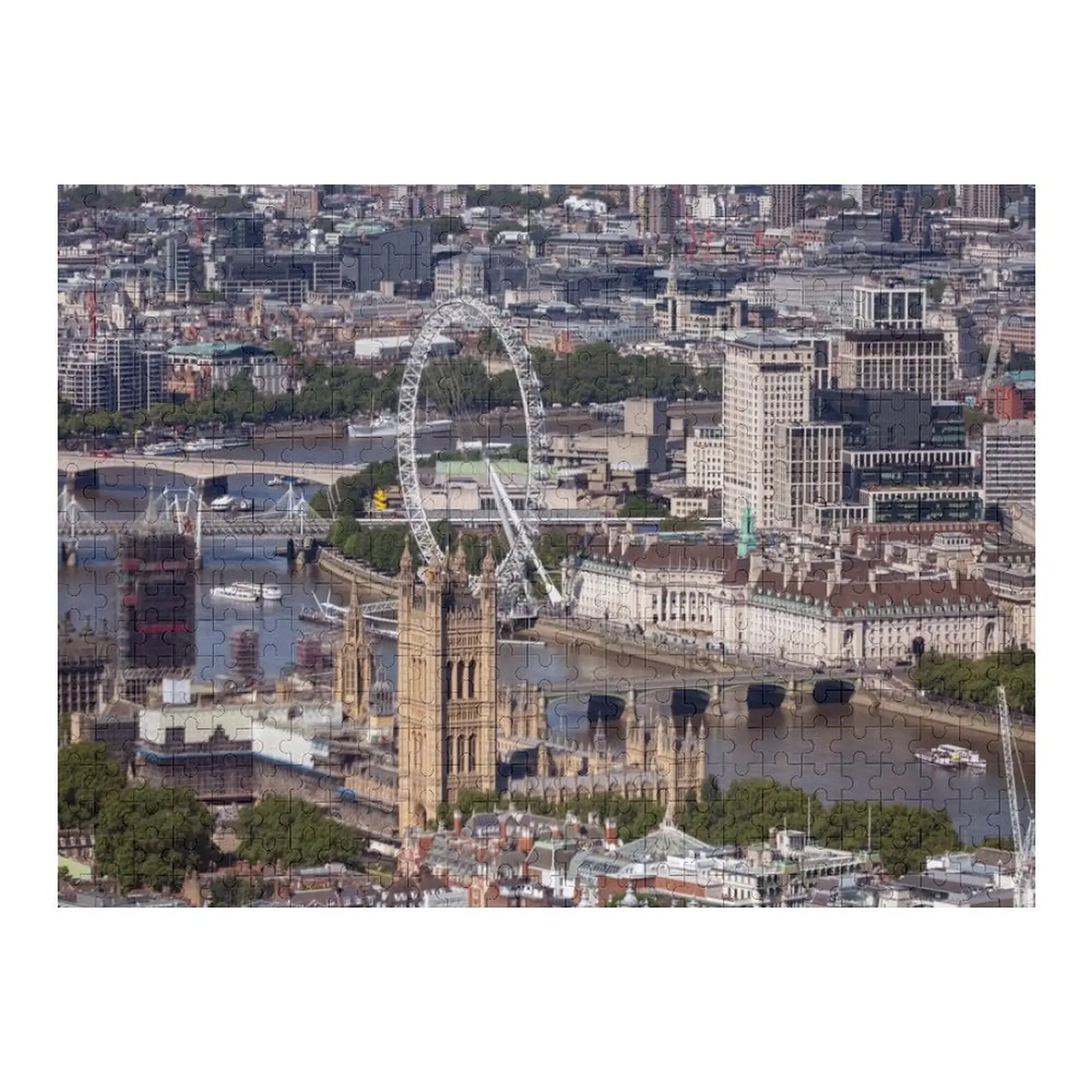 Puzzle di paesaggio urbano di Londra Legno per adulti Woodens per adulti Puzzle di animali in legno con foto personalizzate