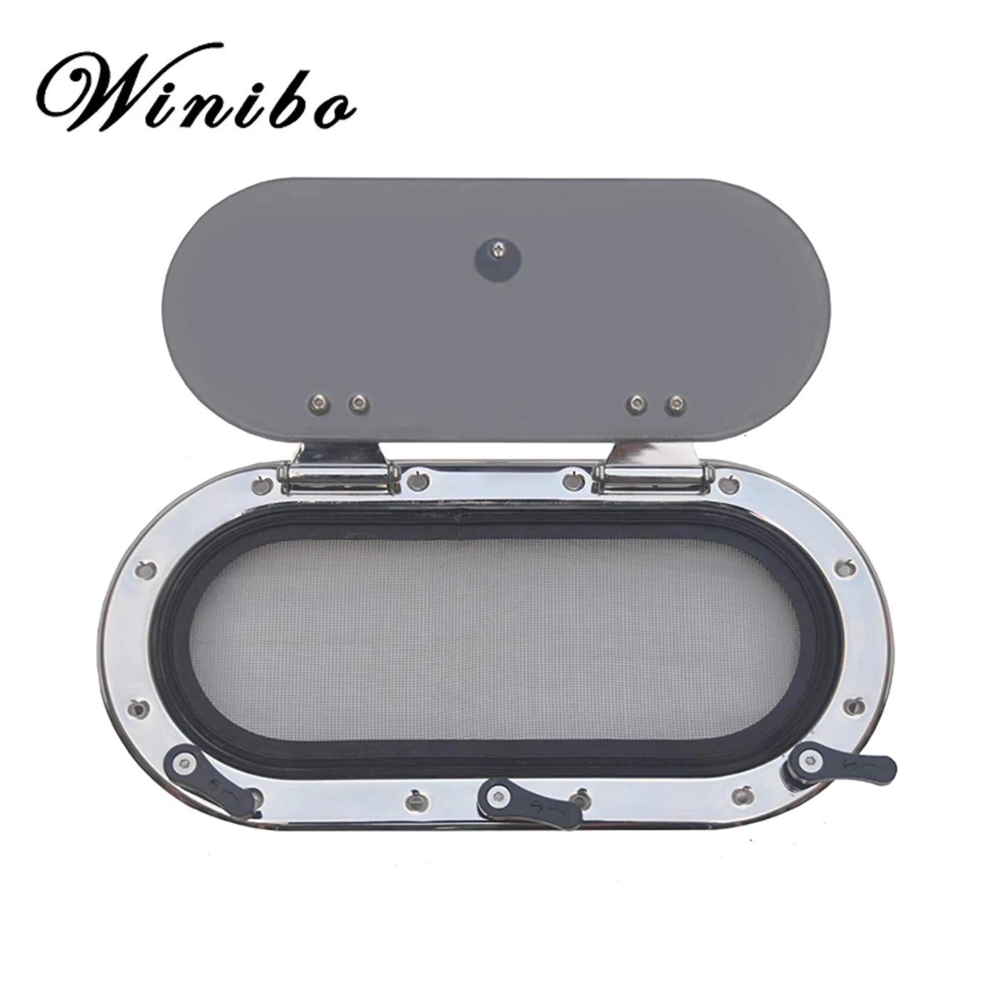 Marine Stainless Steel Oval Porthole With Mosquito Screen Opening Porthole Window Hatch For Marine Boat Yacht