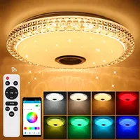 LED Ceiling Light Smart App Control RGB Music  Lamp  Speaker Indoor Living Recreation Room Bedroom Light110/220V