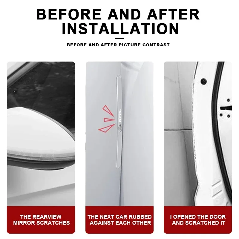 Autocollant de protection transparent anti-rayures pour poignée de porte automobile, pour Opel Insignia Astra Antara Meriva Zafira H G Corsa