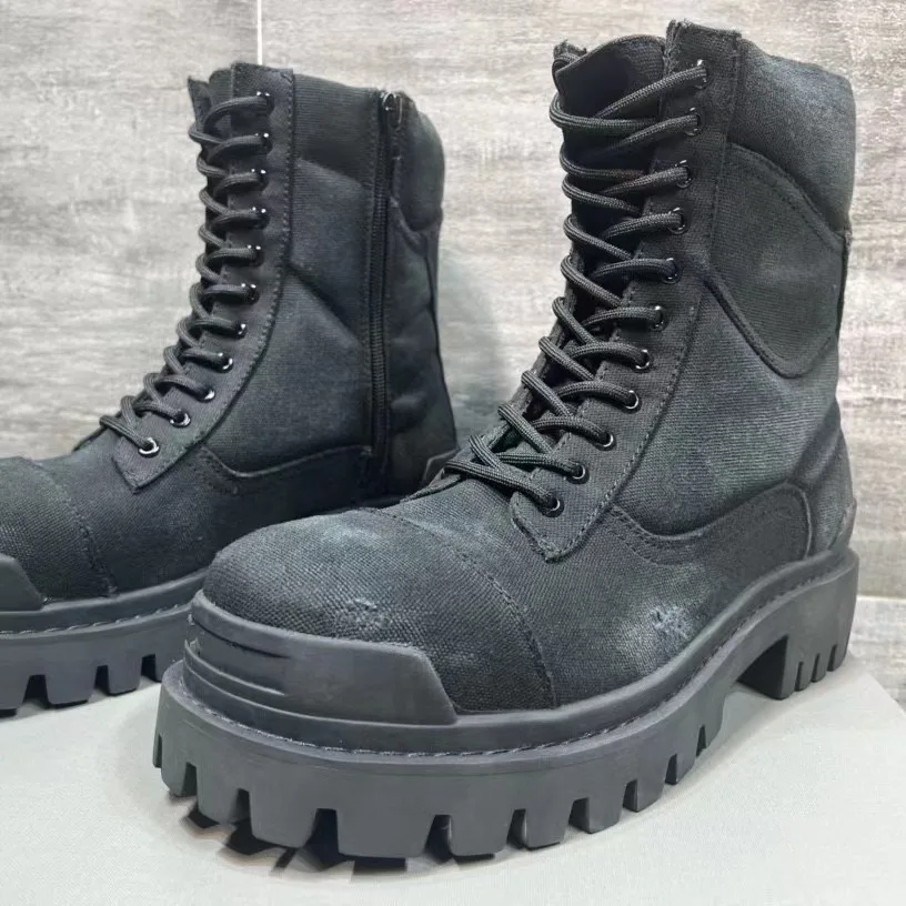 Men\'s 2023 Winter New Boots Made of Old British Style Thick Sole, Elevated and Versatile Short Boots, Motorcycle Boots