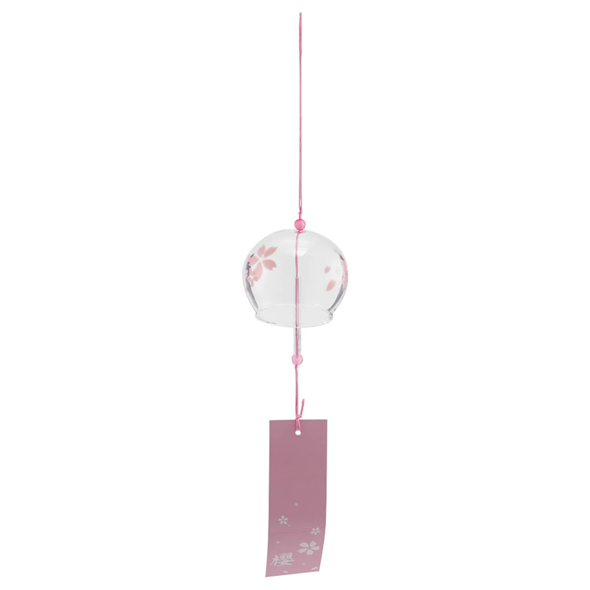 

Japanese Wind Chimes Glass Wind Bell for Garden Outdoor Decor Hanging Ornament Good Memorial Gift Cherry Blossom