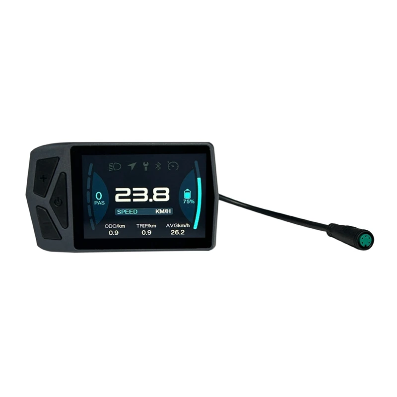 Black Bicycle Display Mixed Material Bicycle Display LCD Meter B02U For Bafang Mid Motor BBS 01 02 HD Ebike Panel Waterproof