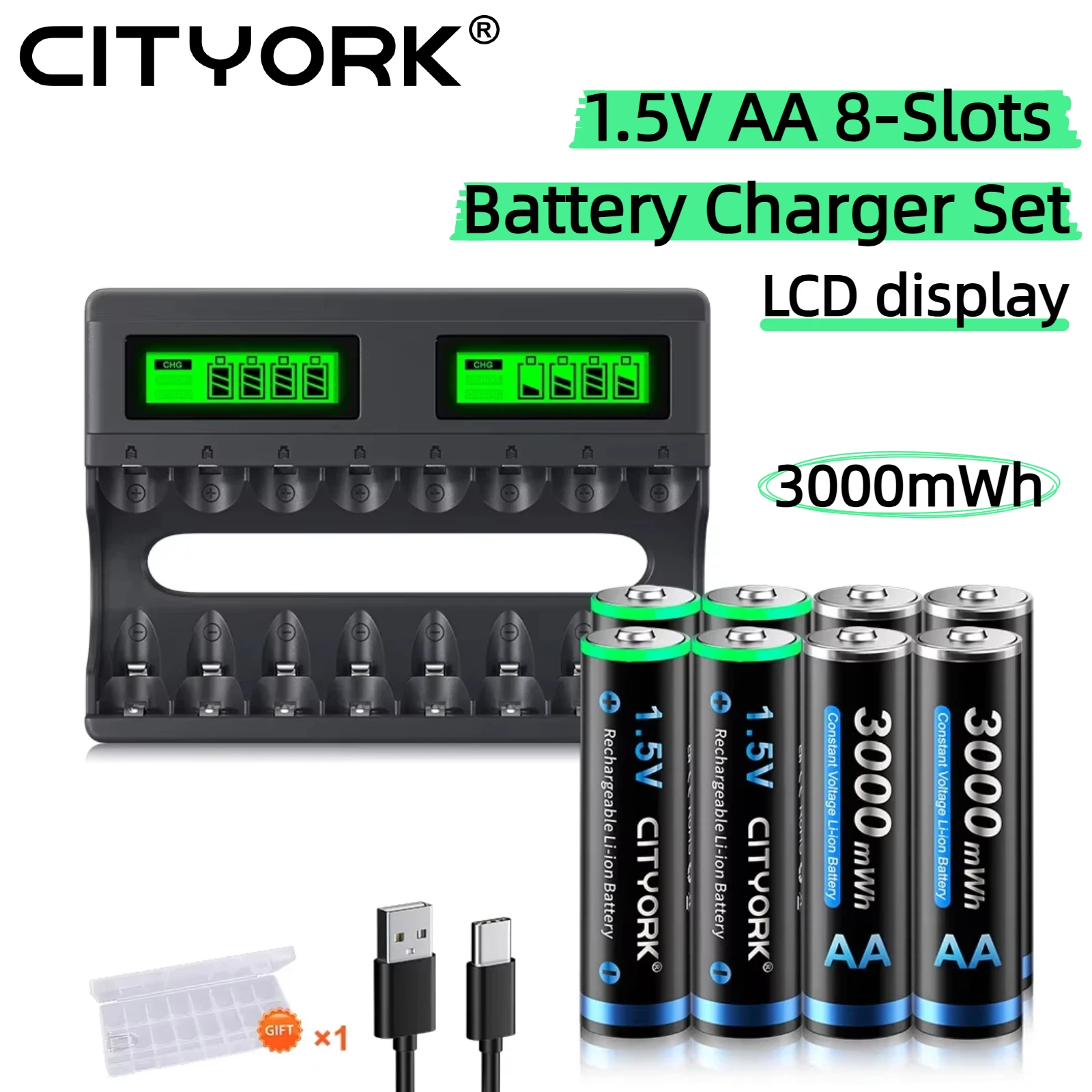 Cityork 1.5V Aa Li-…
