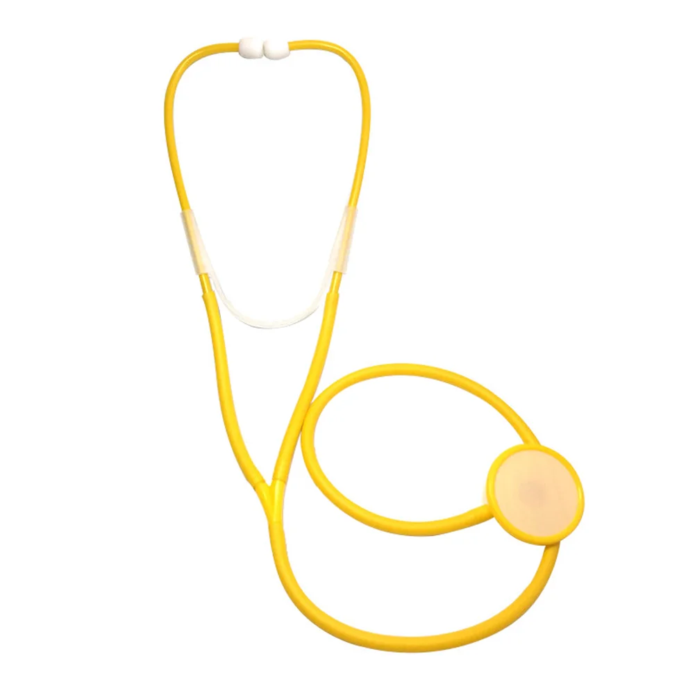 DIY Imitation Plastic Stethoscope Portable Pretend Doctor Toy Lightweight Vibration Produces Sound for Family Parent-Child Games