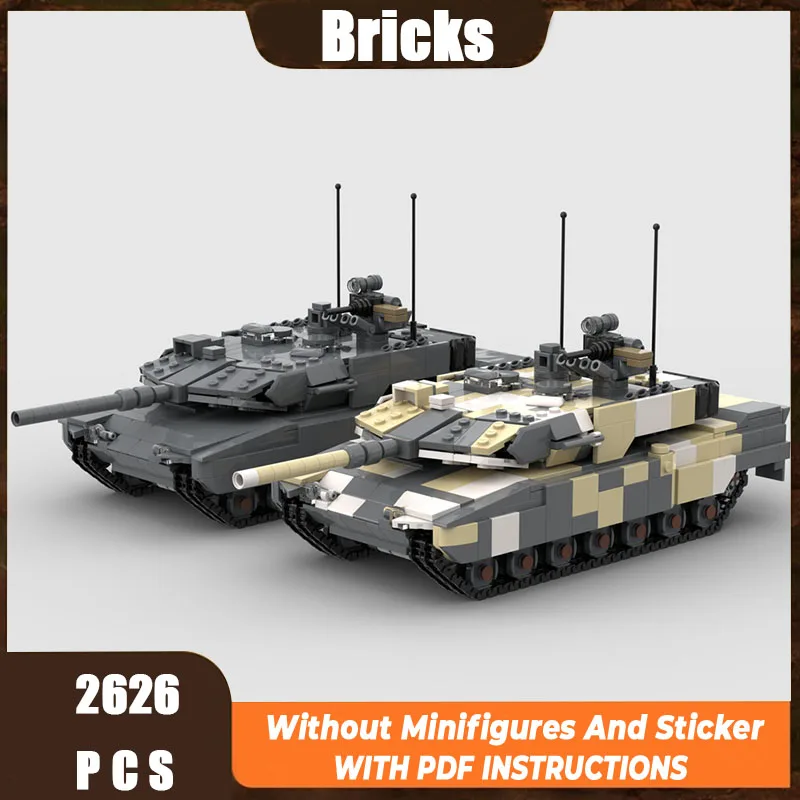 

New Moc Building Blocks Military Model Leopard 2 Tracked Tank Modular Building Blocks Gift Children's Toy DIY Assembly Set