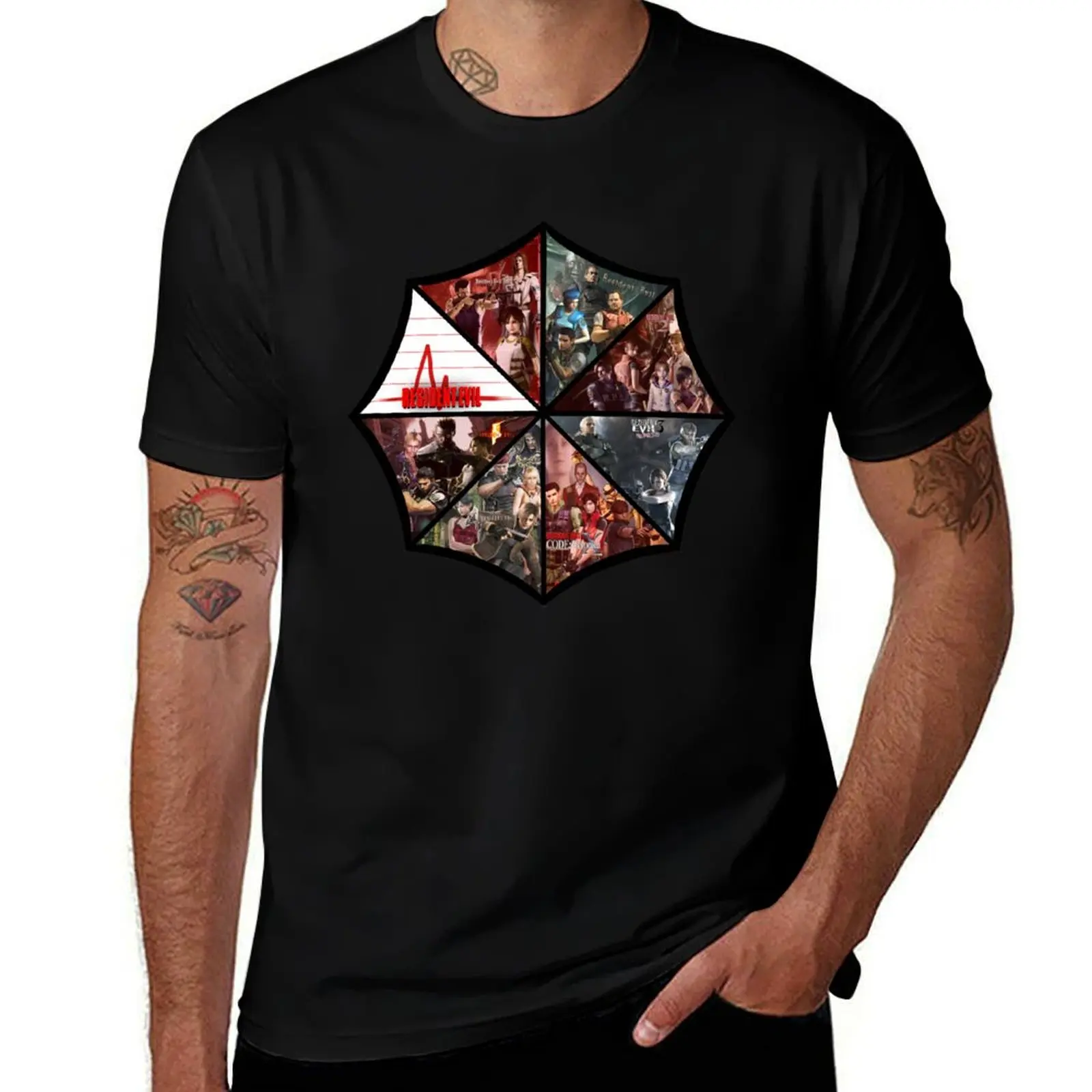 

Resident Evil T-Shirt baggy shirts basketball graphic tees mens t shirt