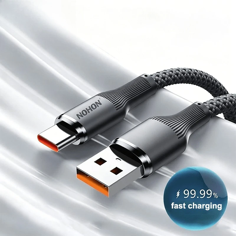 120W Typ-C zu Typ-C/USB zu Typ-C Superschnelles Ladekabel mit Matter Oberfläche Datenübertragungsgeschwindigkeit FÜR iPhone Xiaomi Samsung