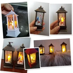 Christmas Home Decoration Products Xmas LED Lantern Candle Decorative Tea Lights Christmas Tree Hanging Ornaments Lights Gifts