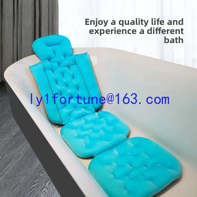 Bath Mat Extended Suction Cup Bath Mat Non-slip Bath Back Mat for Sitting and Lying.