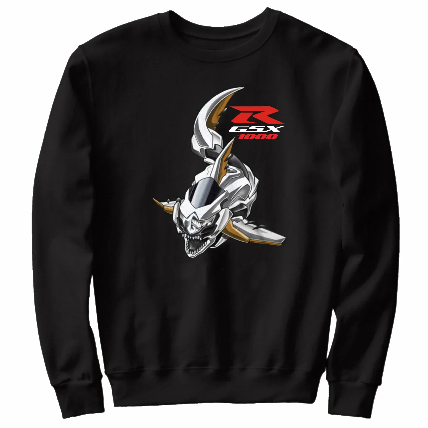 Classic Japanese Motorcycle GSXR 1000 Shark Inspired Pullover Hoodie New 100% Cotton Casual Mens Sweatshirts Fashion Streetwear