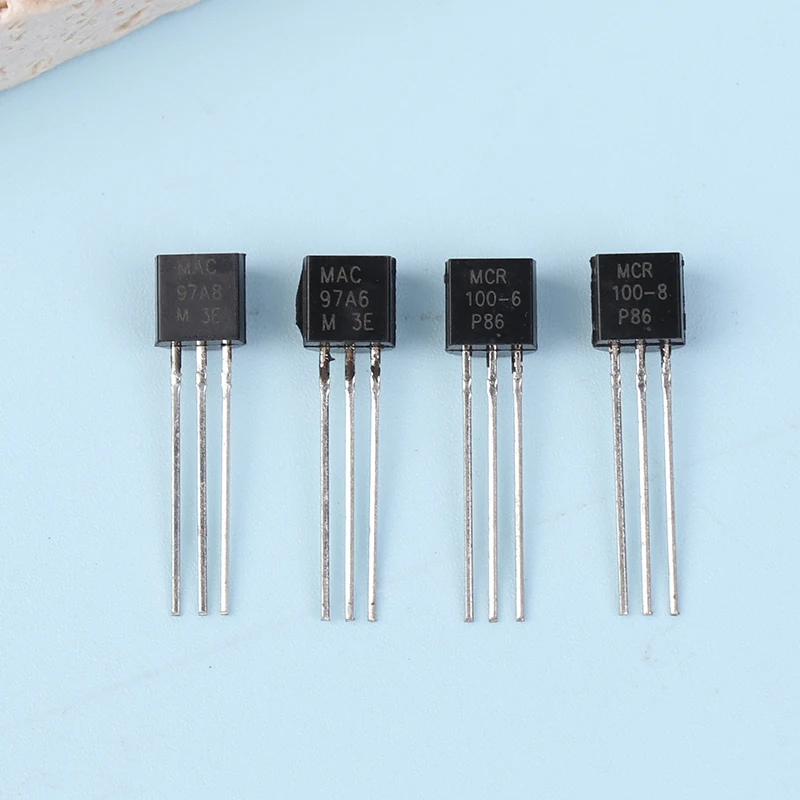 20pcs MAC97A6 MAC97A8 MCR100-6 MRC100-8 Single Bidirectional Thyristor Direct Plug Transistor