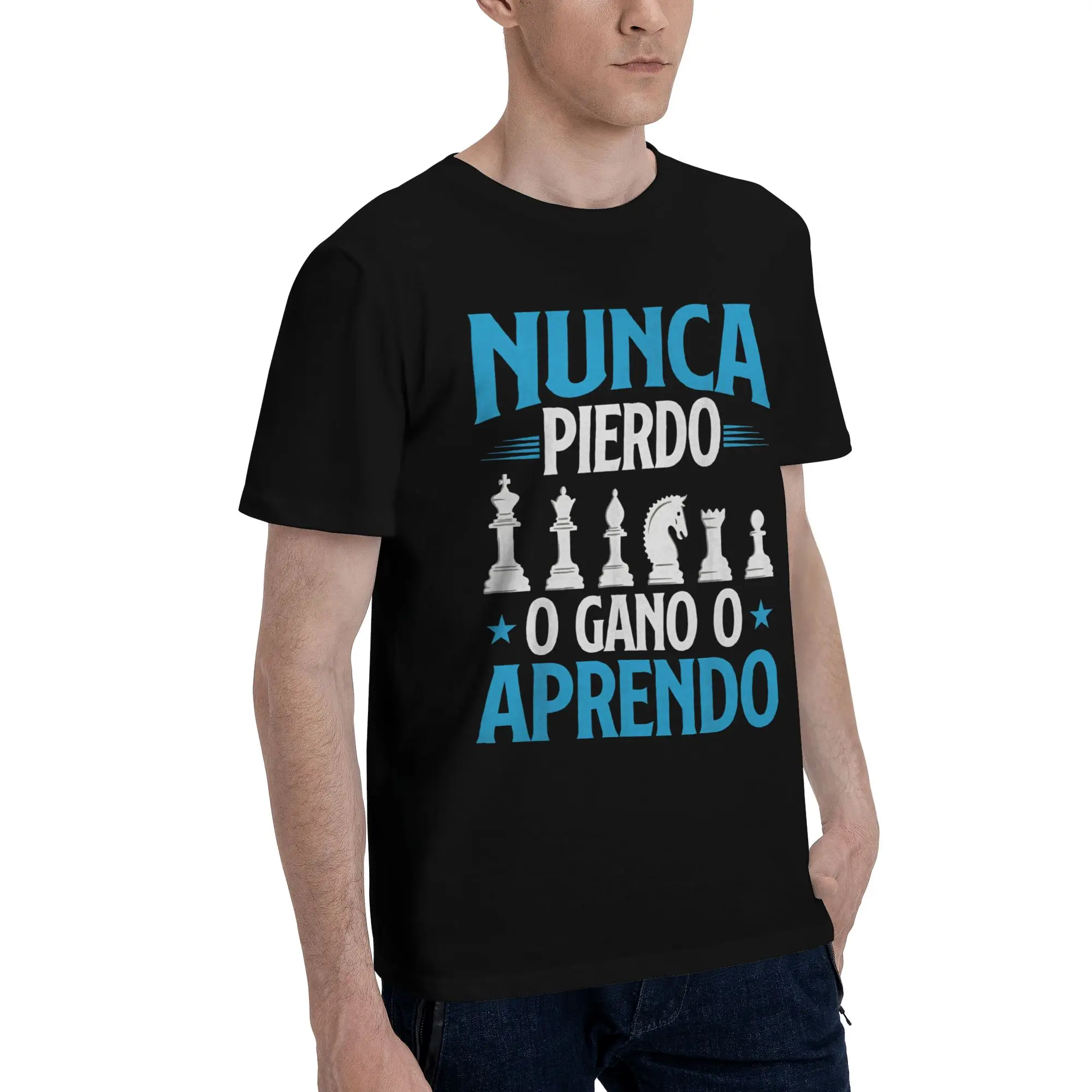 Mens Womens I Never Lose Either I Win Or I Learn T Shirt Cotton Graphic Printed T-Shirt NUNCA PIERDO Top Clothing