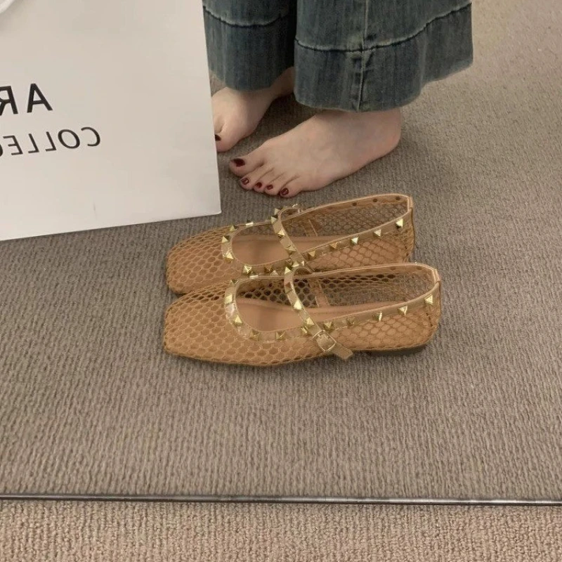 NONE Mary Jane Sandals Beige 3
