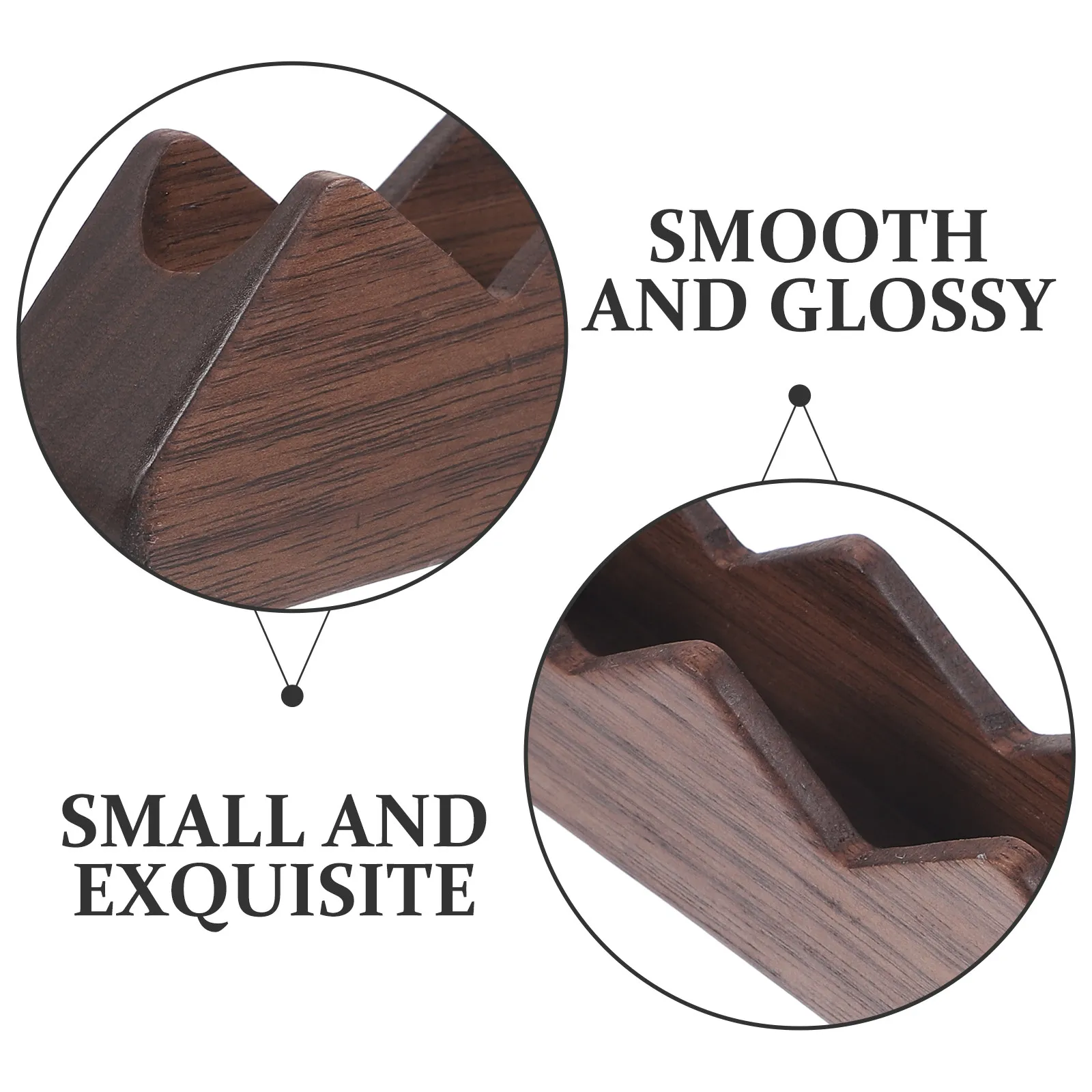 Business Card Holder Wooden Desk Display Stand for Enterprises Institutions Exhibitions Offices Hotels Restaurants Name Cards