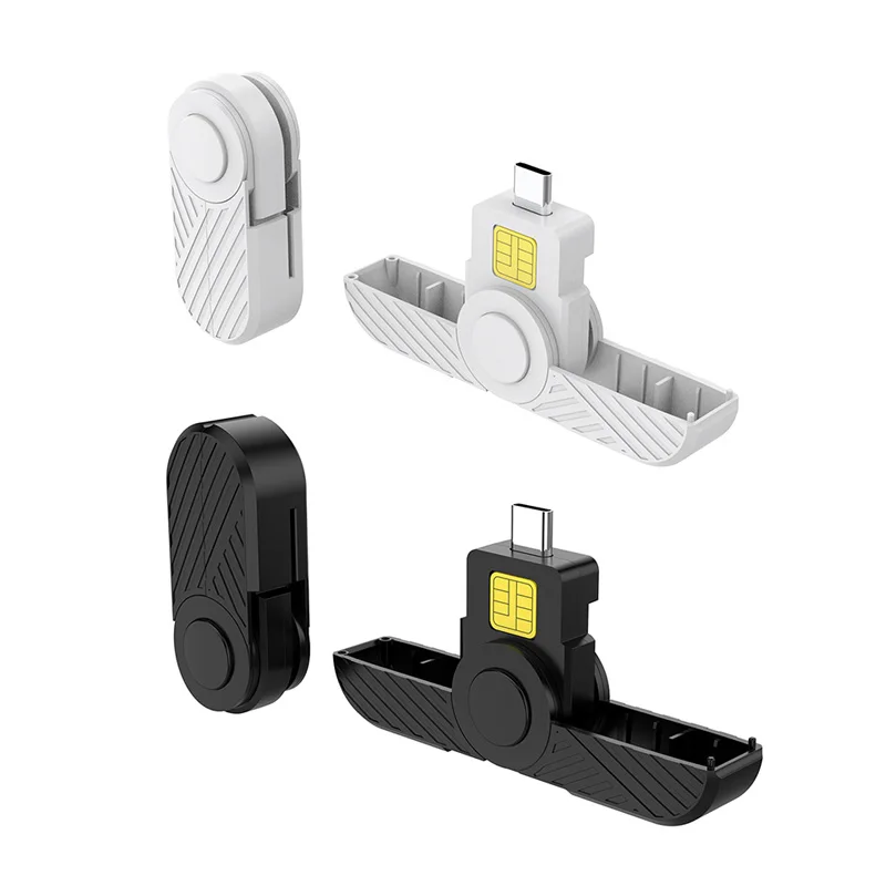 N99R-Plegable-USB-Type-C-Common-Acceso-Smart-Card-SIM-Card-IC-Bank-Chip-Reader-Compatible-Con-Macos-Smart-Telephone