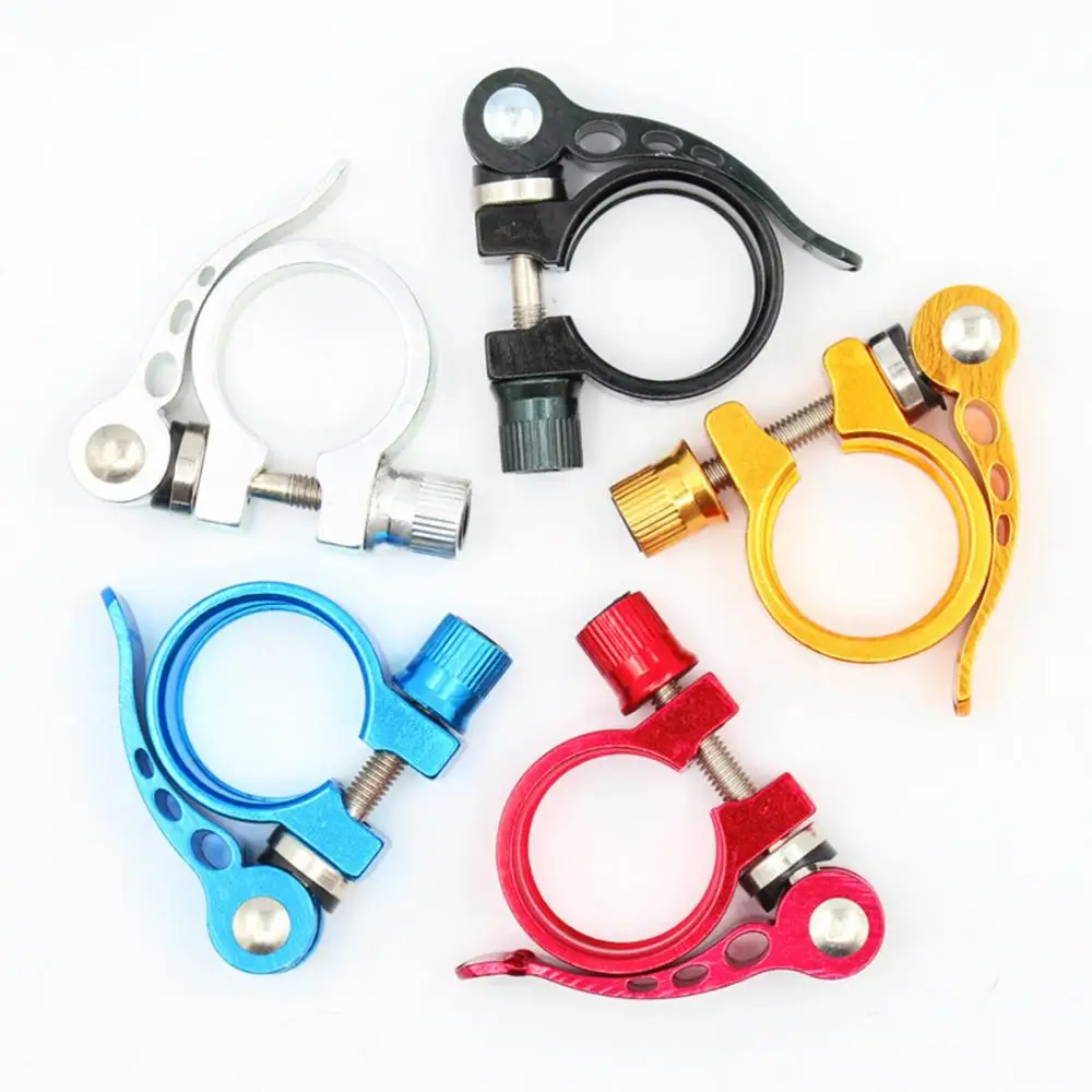 Aluminum Alloy Bicycle Seatposts Clamps 28.6/31.8/34.9mm Bike Quick Release Seatpost Seat Tube Clamp Cycling Tool