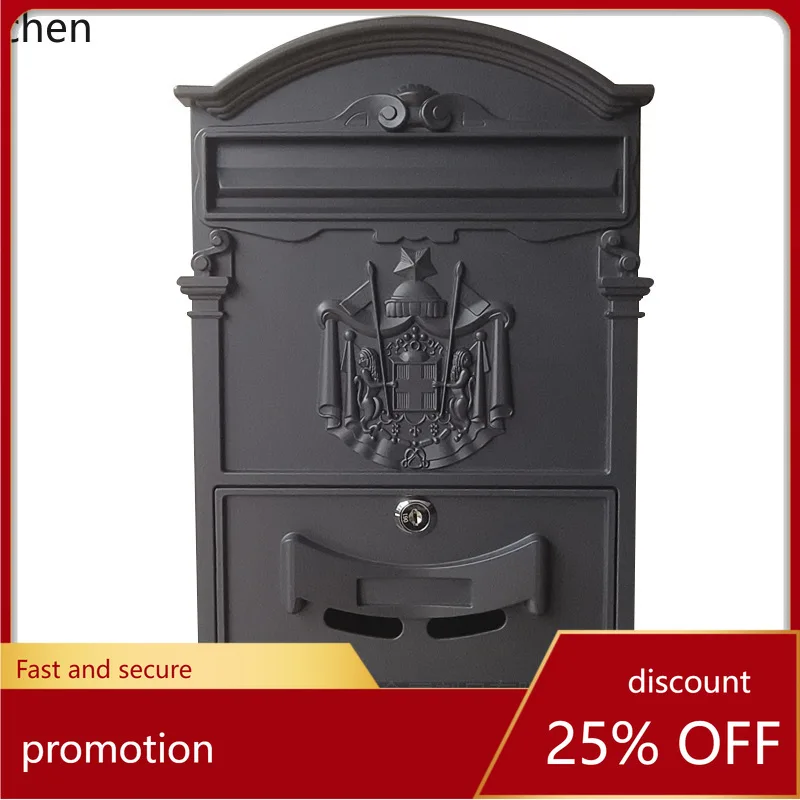 

HXL mailbox, courtyard mailbox, outdoor mailbox, outdoor cast aluminum mailbox