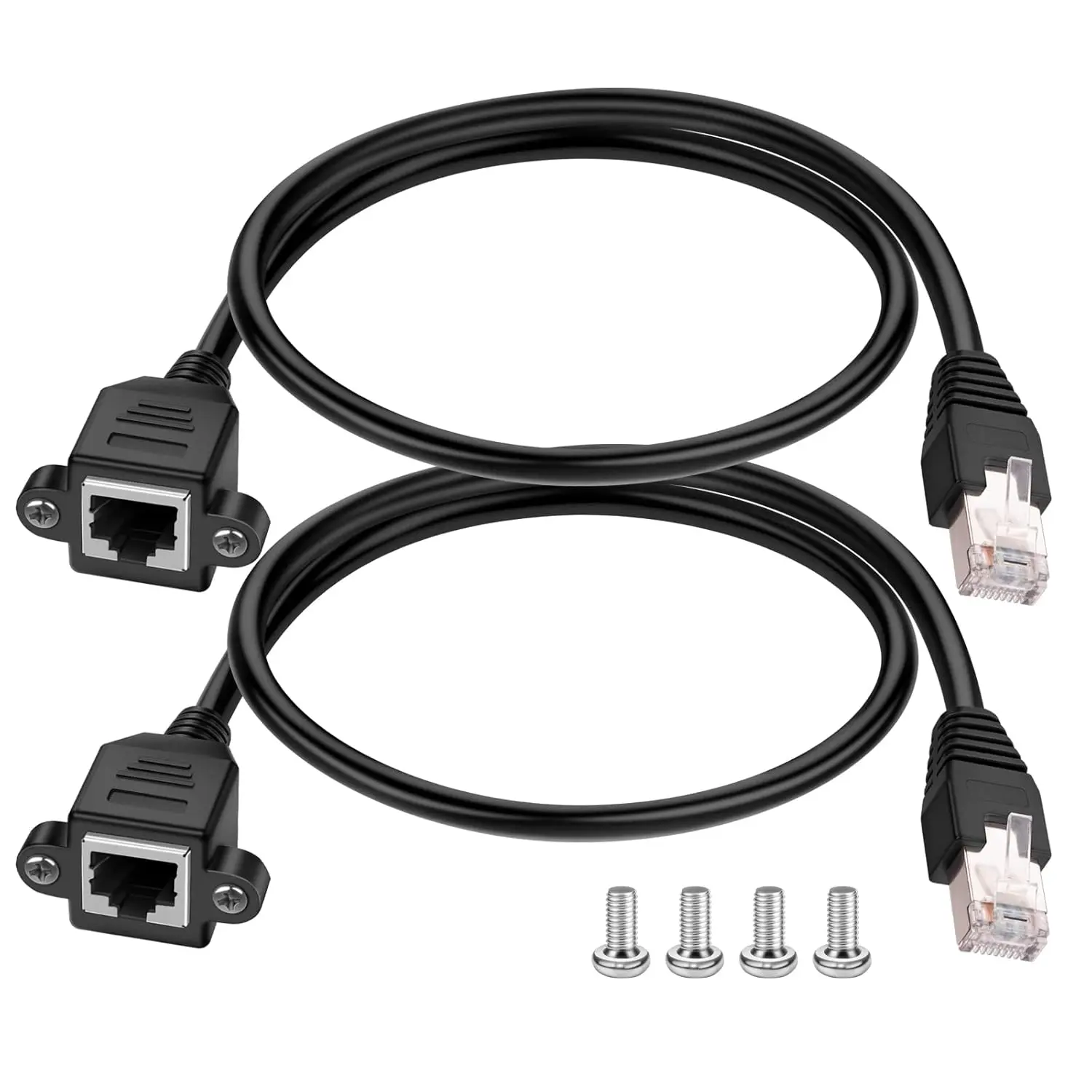 

Сетевой удлинительный кабель RJ45 8P8C Rj 45, винтовой кабель для крепления на панели Ethernet LAN, короткий кабель 0,15 м, 1 м, 2 м, 3 м, 5 м, 10 м