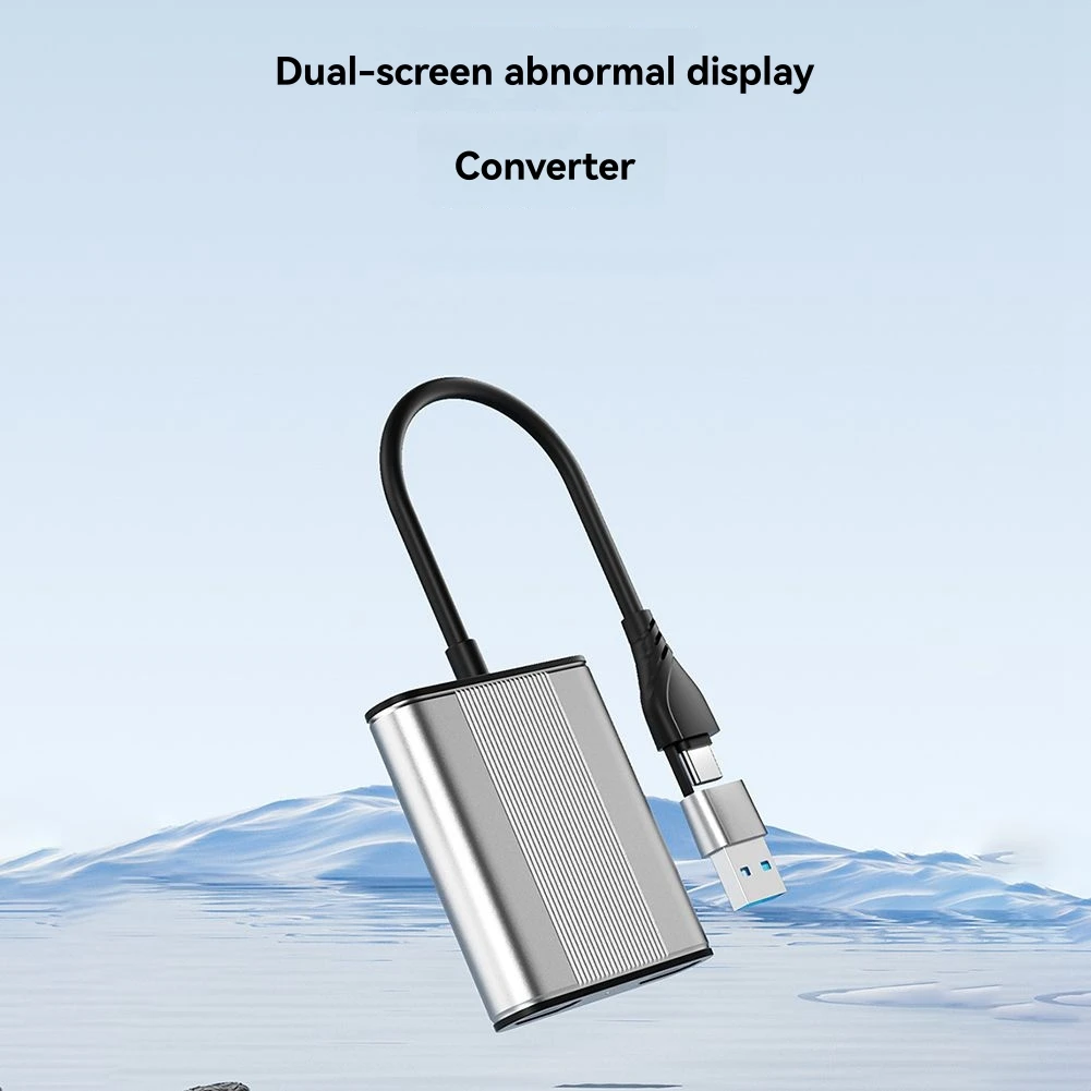 

Док-станция 4-в-1 Type-C для двойной совместимости + кабель-адаптер USB 3.0 PD C HUB Converter Устройство для зеркальной обработки экрана