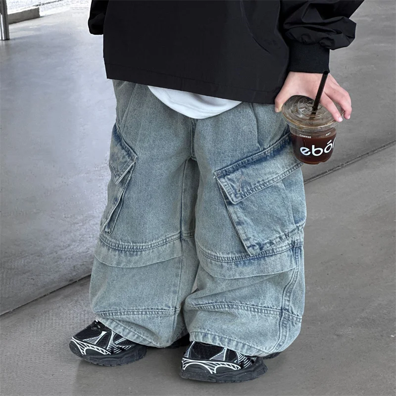 Boys Jean Pants Long Trousers Cotton 2024 New Arrive Spring Autumn Baby\'s Kids Pants Teenagers Outwear Children\'s Clothing