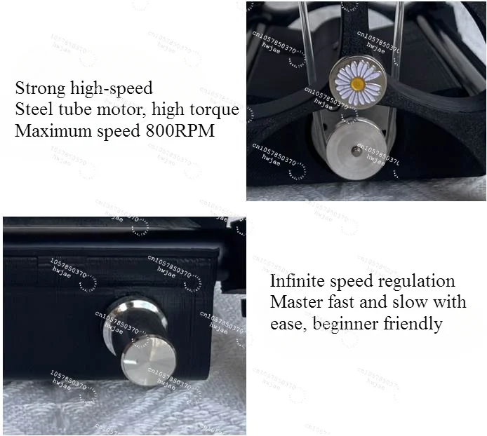 220V110V Electric Household Mini Spinning Wheel Wool Spinning Fiber Free Installation Adjustable Speed 12V