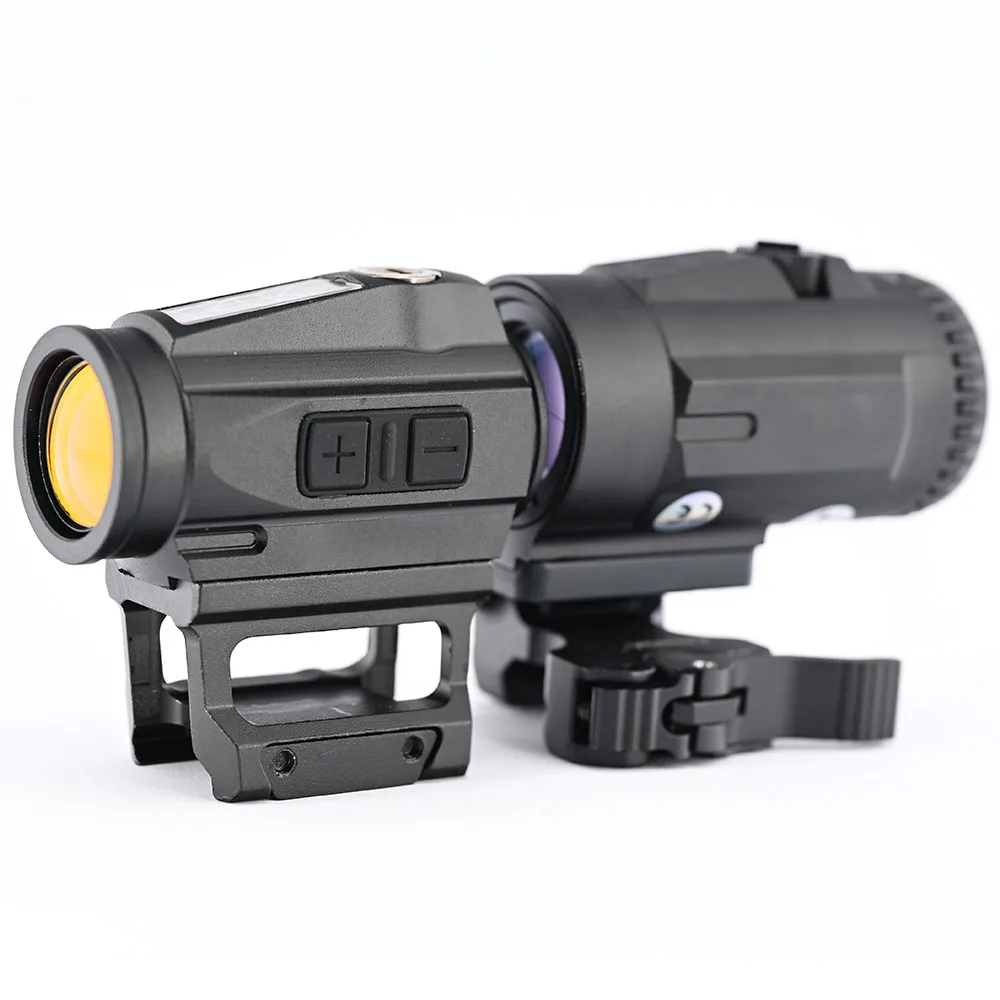 

Shooin Optics 3x Magnifiers Scope With Holographic Reflex 1x Red Dot Sight Collimator Combo