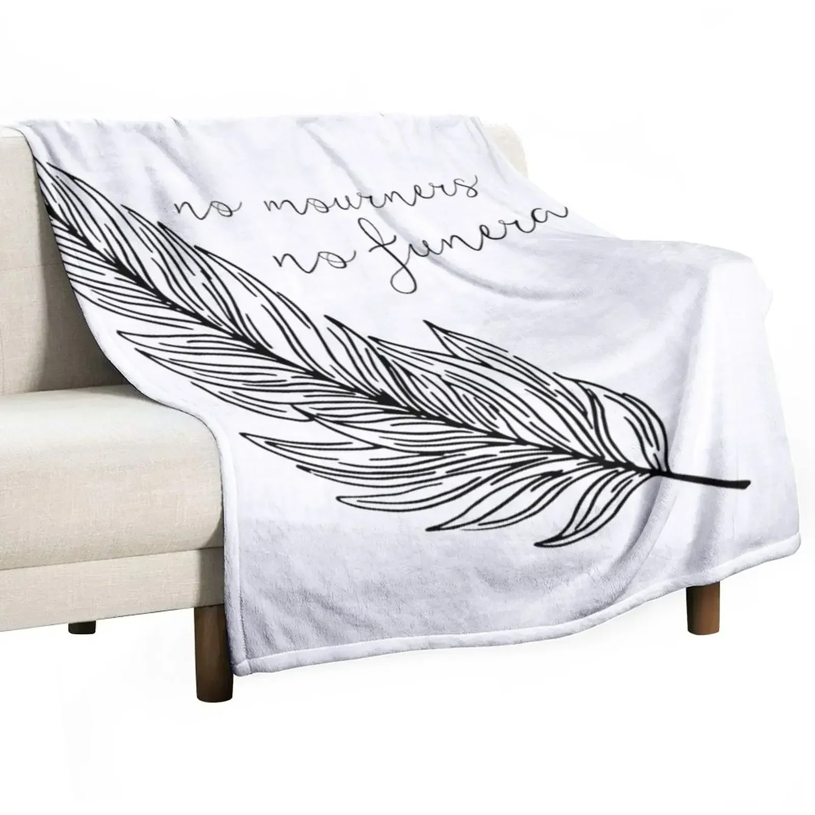 

No Mourners No Funerals Minimalist Six of Crows Design Throw Blanket Comforter Blankets For Sofas halloween Sofas Blankets